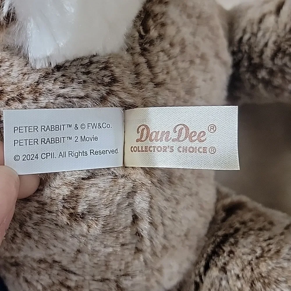 PETER RABBIT 2 MOVIE CHARACTER PLUSH DOLL - NEW WITHOUT TAGS
